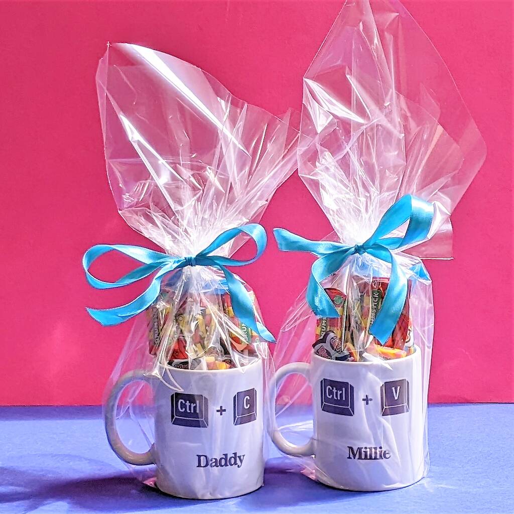 Copy And Paste Fathers Day Personalised Set Of Two Mugs MixPixie