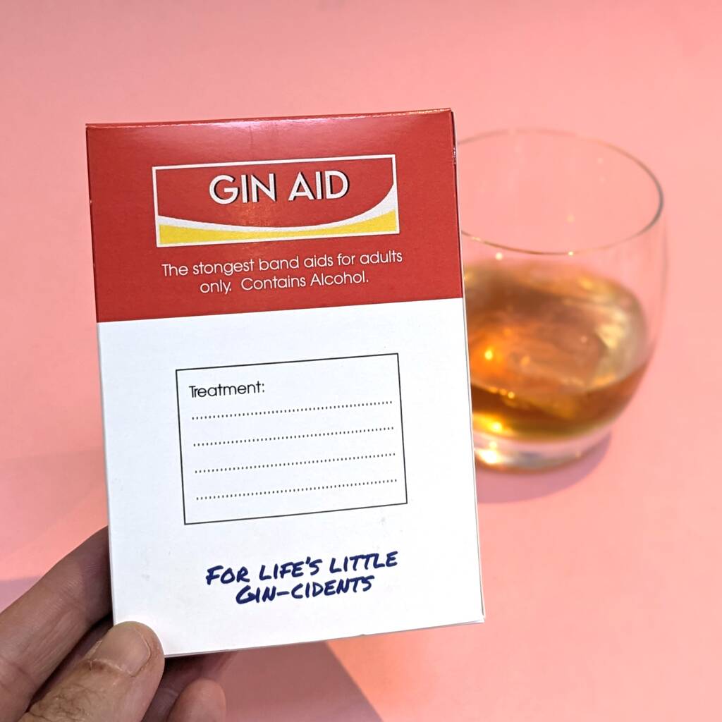 Flavoured Gin, Gincident Band Aid Joke Box MixPixie