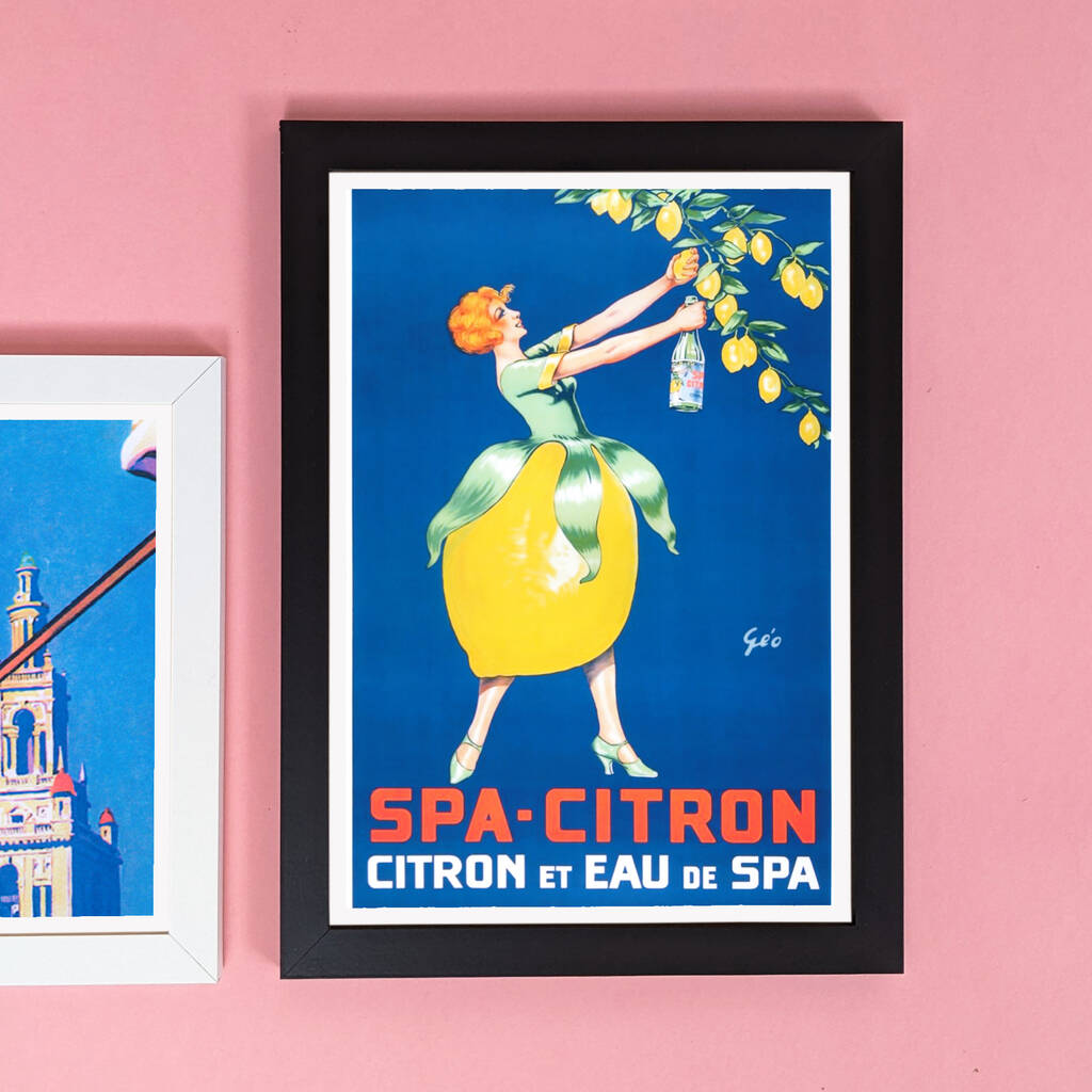 Limited Edition: Vintage Spa Citron Poster Print MixPixie
