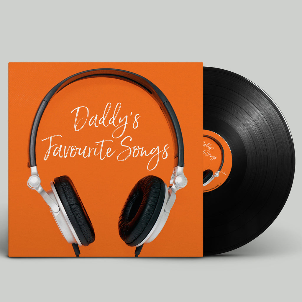 Personalised Twelve Inch Vinyl Record - Headphones Design MixPixie