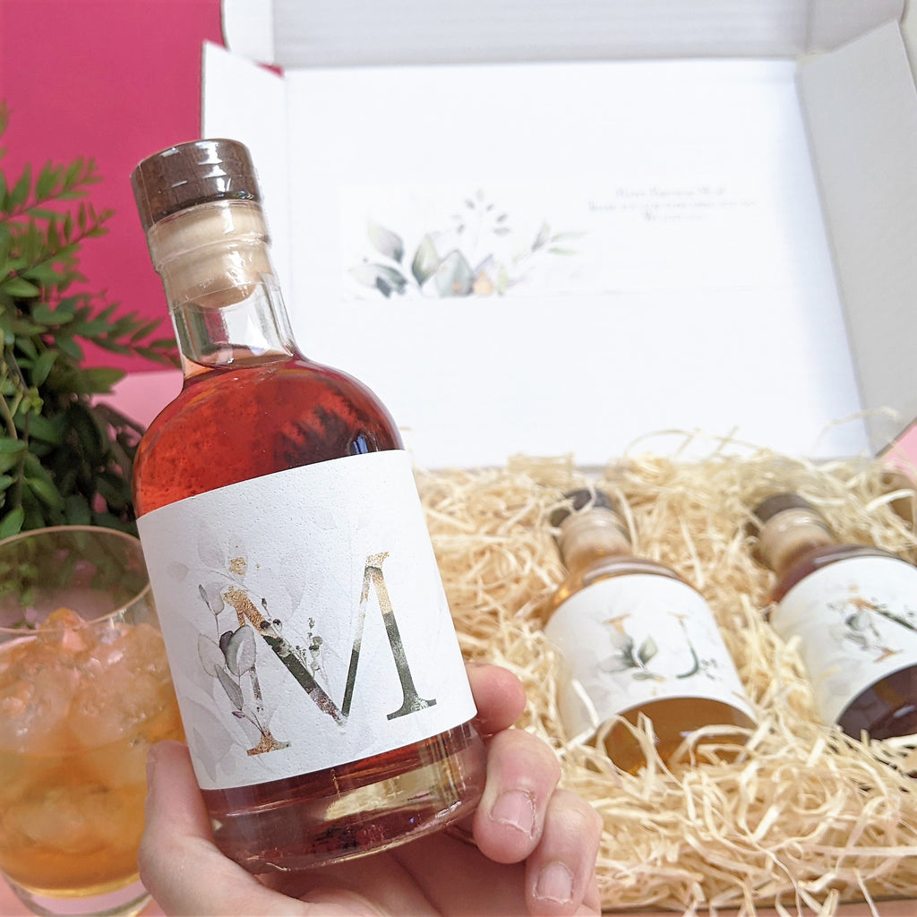 Personalised Deluxe Flavoured Gin Gift Set MixPixie Limited