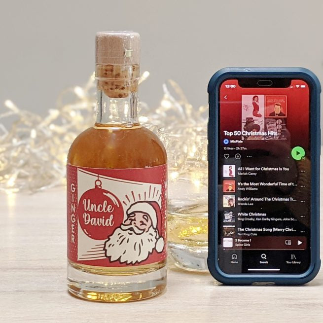 Personalised Special Year Ginger Whisky With Music MixPixie Limited