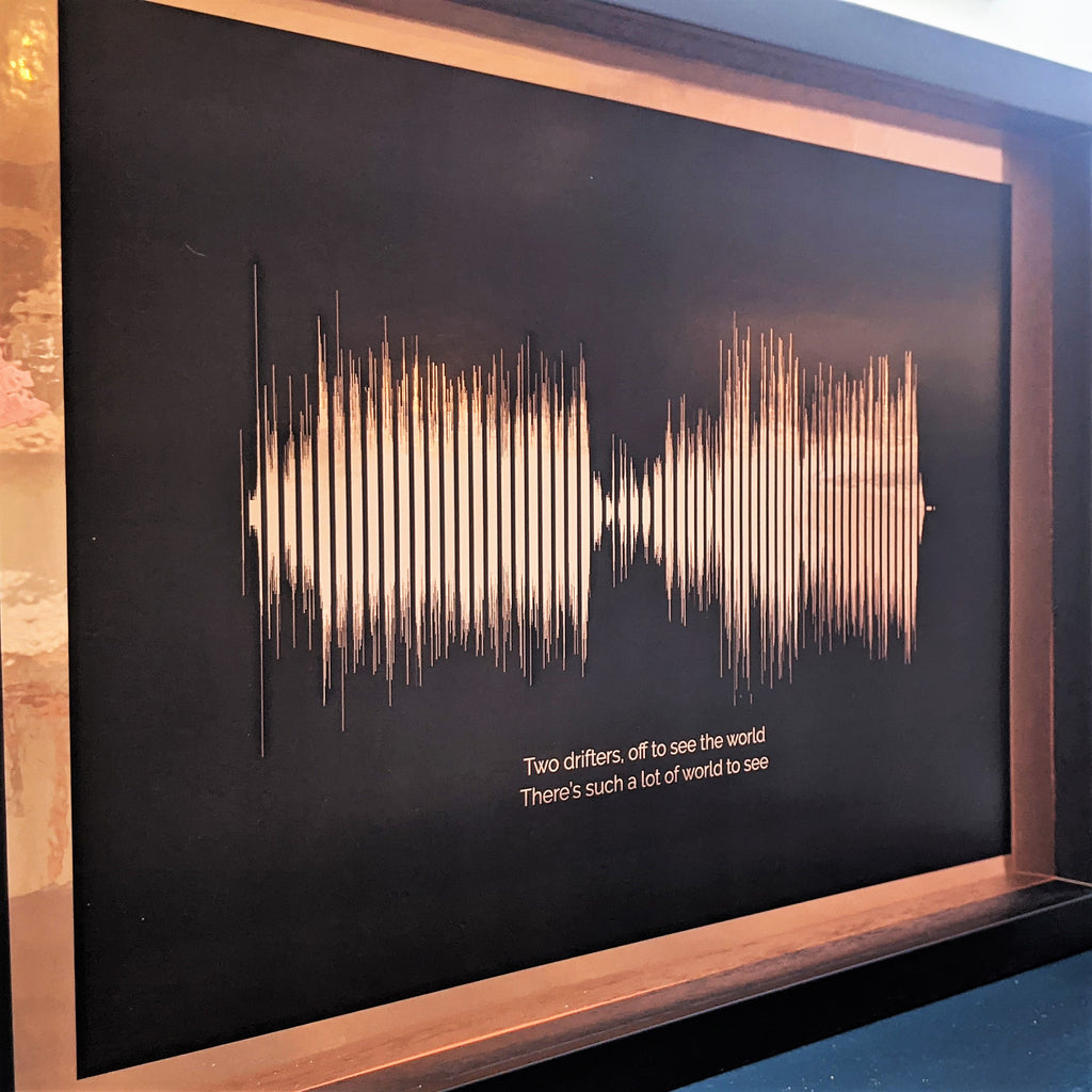 Personalised Shiny Sound Wave Print MixPixie Limited