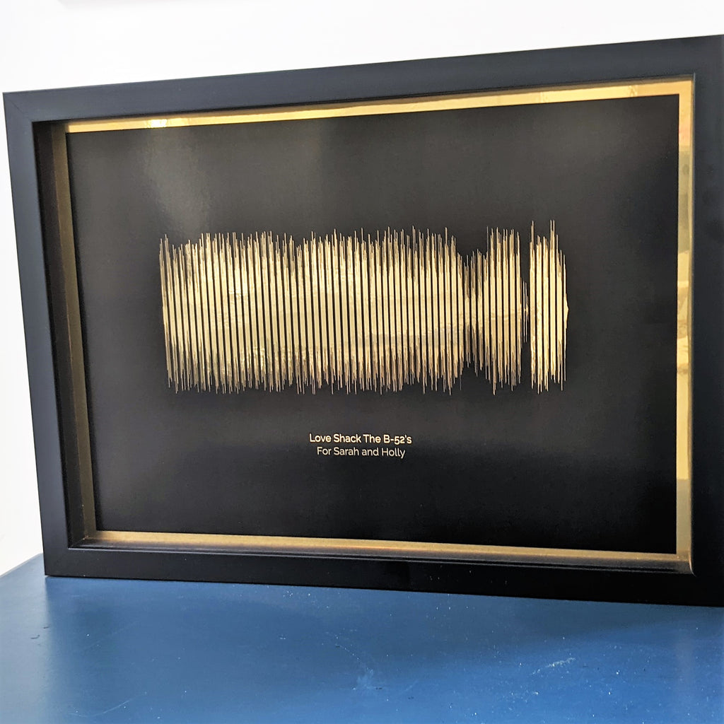Personalised Shiny Sound Wave Print MixPixie Limited