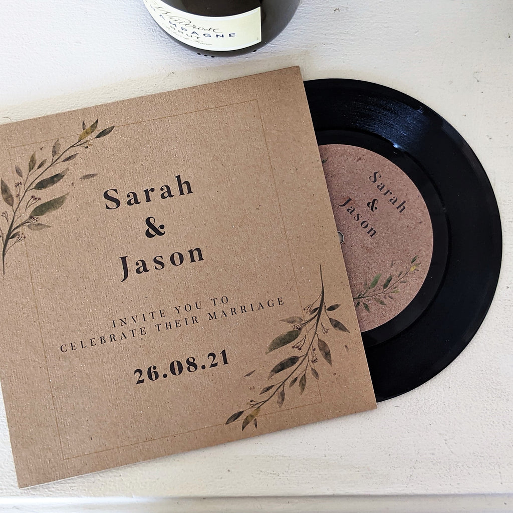 Personalised Wedding And Party Record Invitations MixPixie Limited