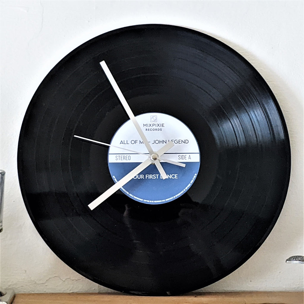 Personalised Limited Edition Vinyl Record Clock MixPixie Limited