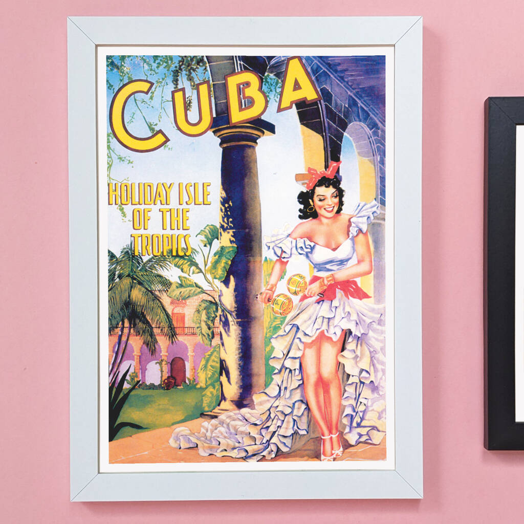 Authentic Vintage Travel Advert For Cuba MixPixie