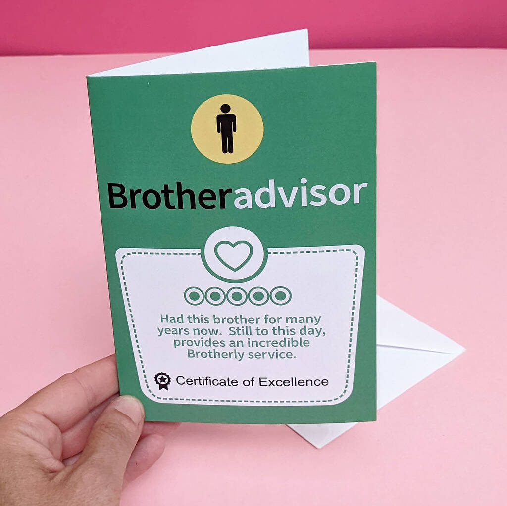 Brother Advisor Review Greetings Card MixPixie