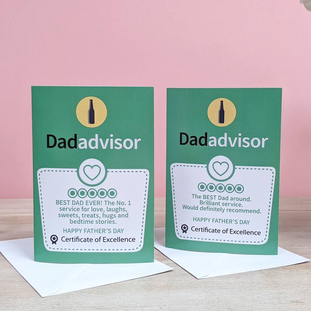 Dad Review Father's Day Card MixPixie