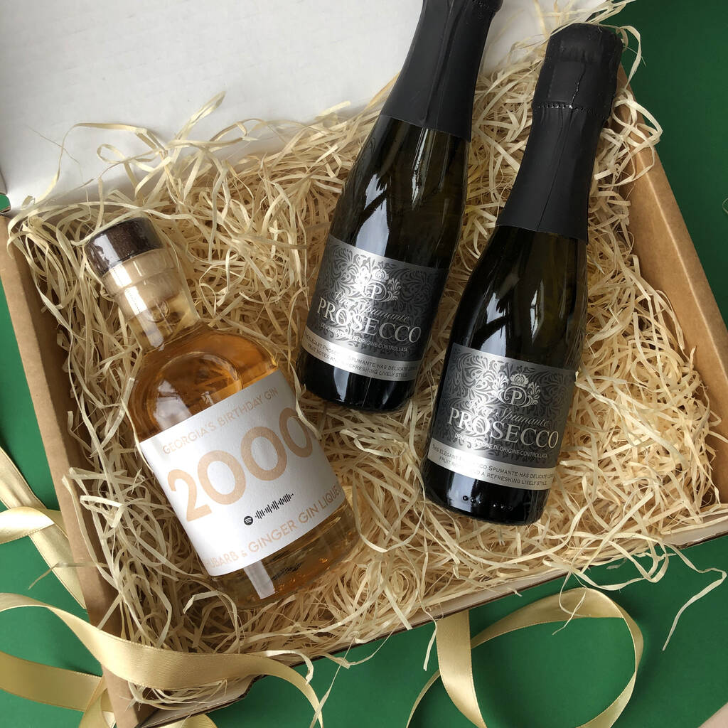 Personalised Gin And Prosecco Gift Set MixPixie Limited