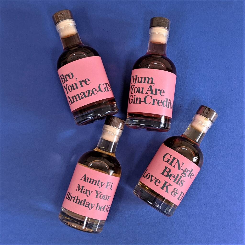 Personalised Gin Pun Flavoured Gin MixPixie