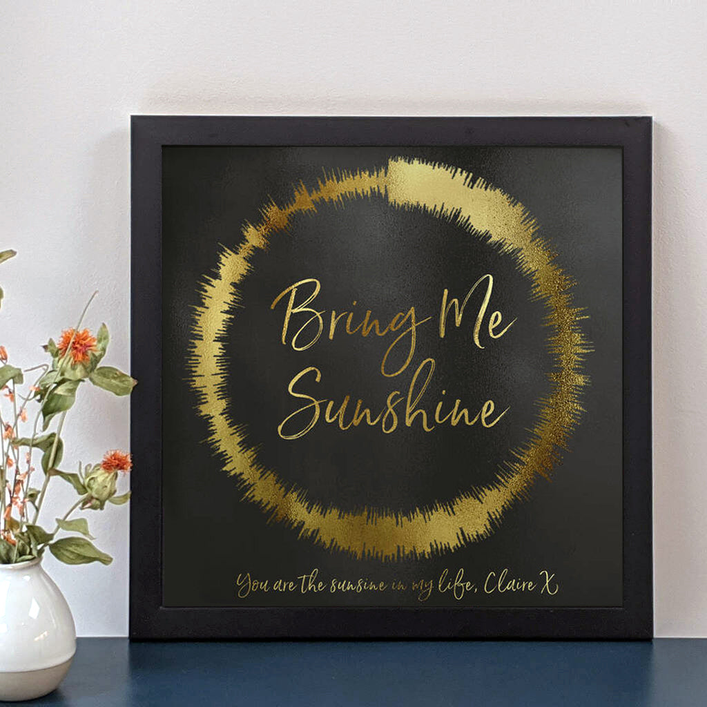 Personalised ‘Any Song’ Sound Wave Loop Print MixPixie Limited