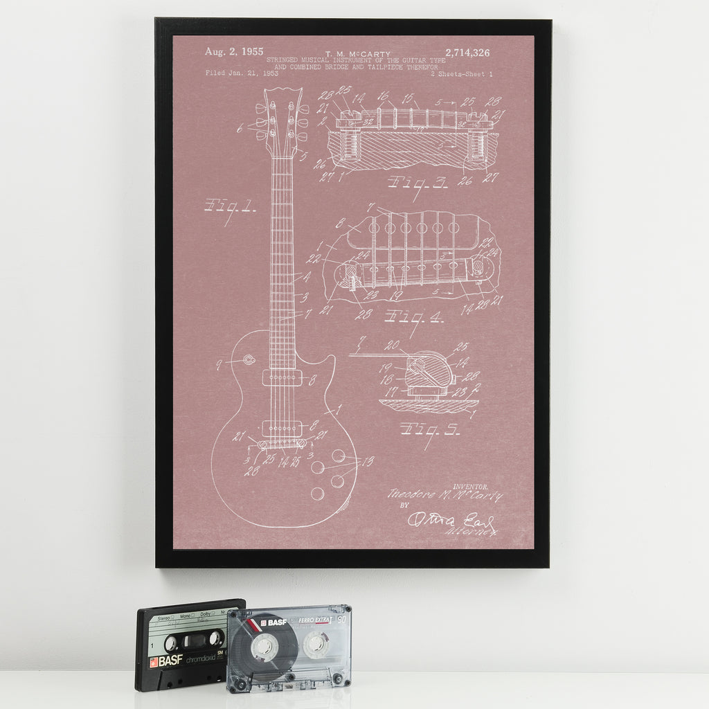 Guitar Patent Music Print MixPixie Limited