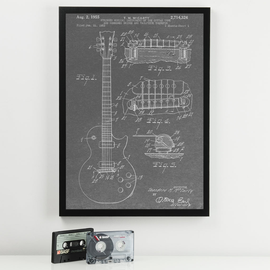 Guitar Patent Music Print MixPixie Limited