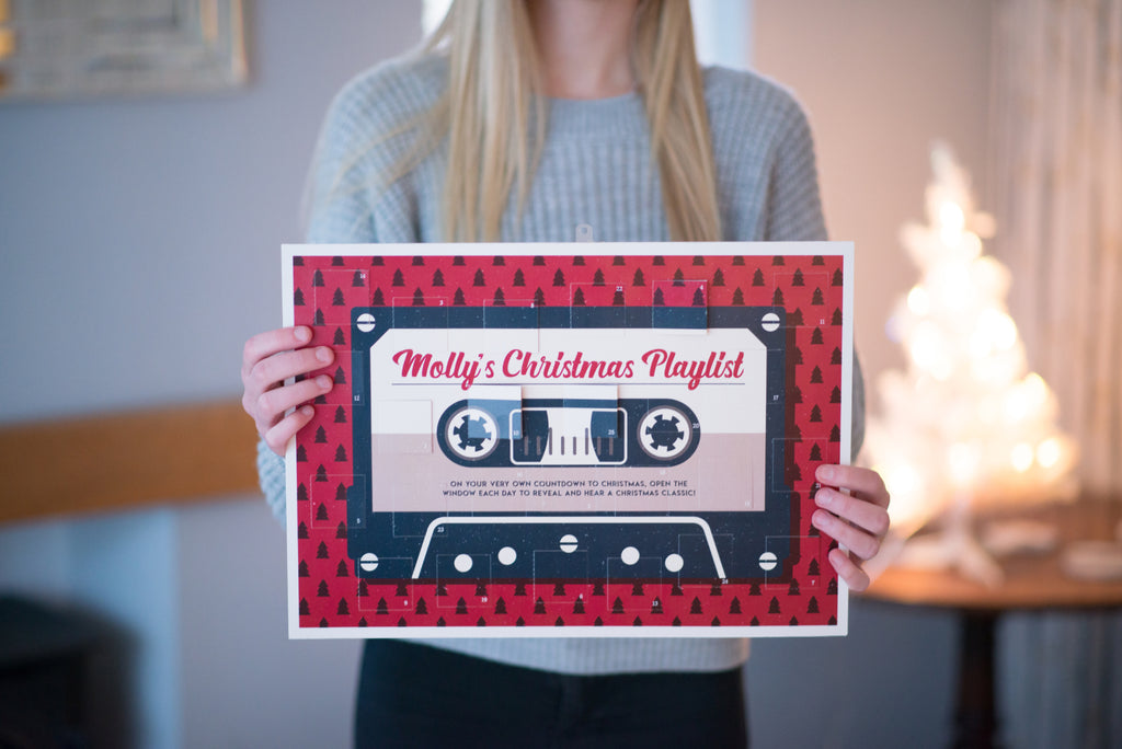 Personalised Cassette Advent Calendar - Red Mixtape MixPixie Limited
