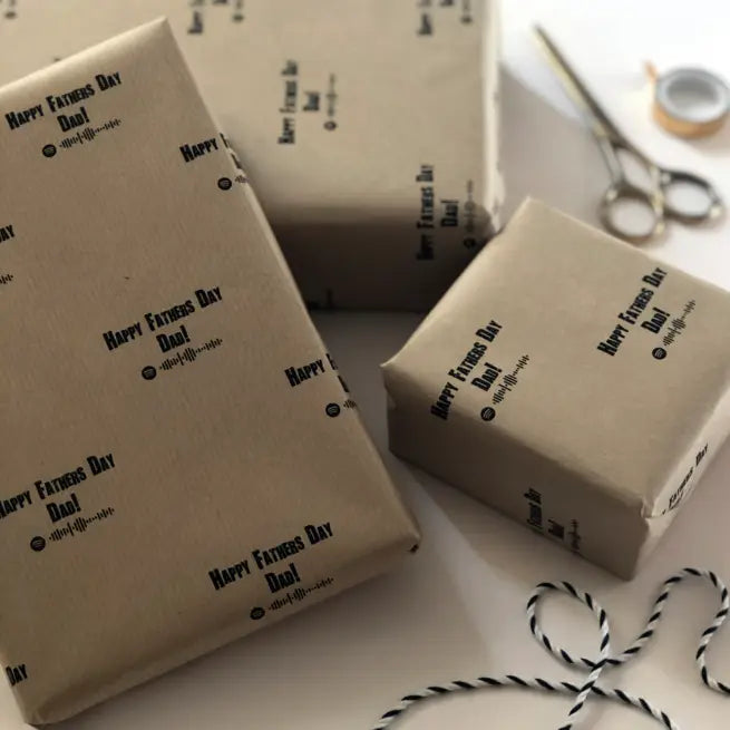 Father's Day Spotify Wrapping Paper MixPixie Limited