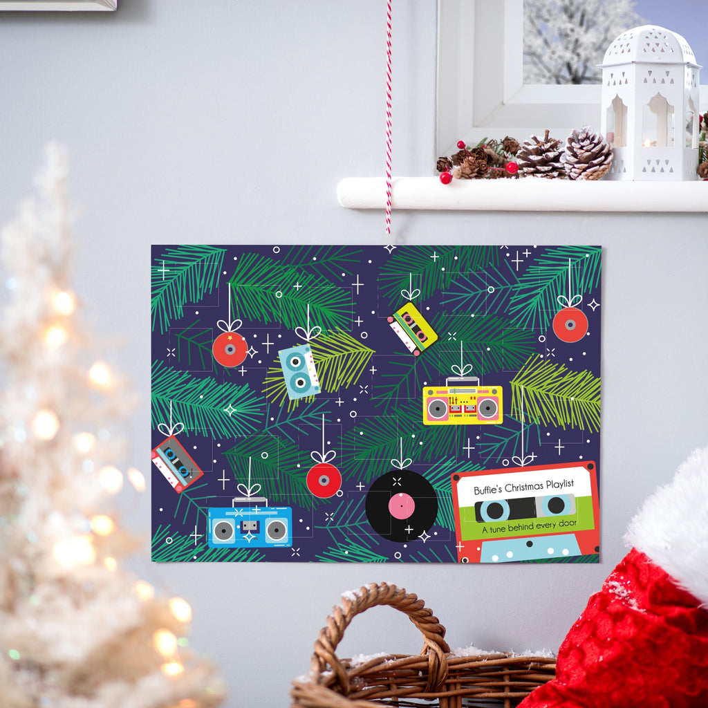 Personalised Christmas Tree Playlist Advent Calendar MixPixie Limited