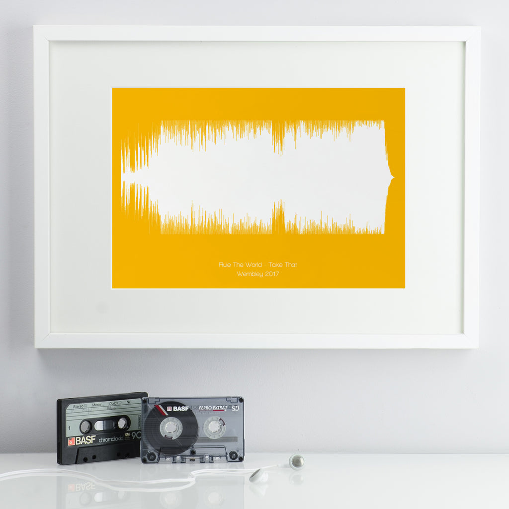 Personalised Coloured Song Sound Wave Print MixPixie Limited