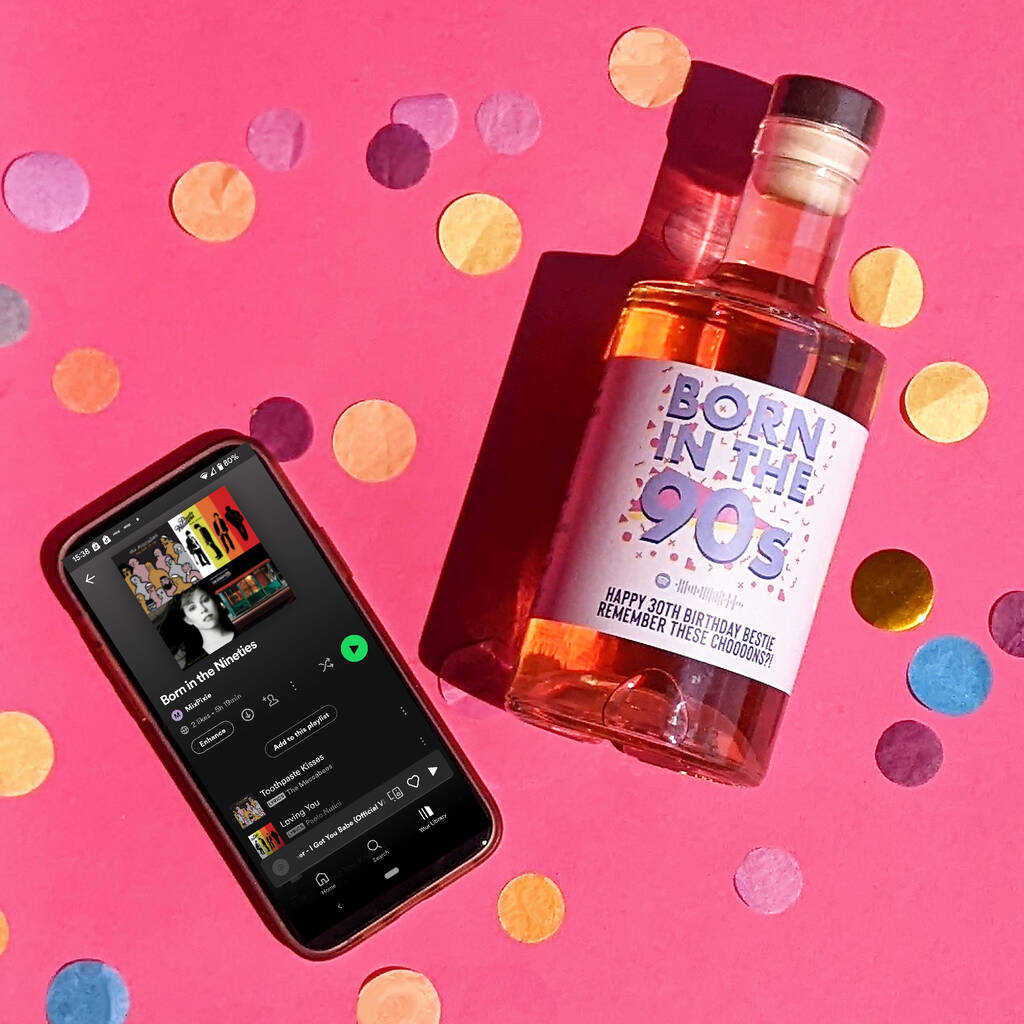 Personalised Born In The…Gin With Music MixPixie