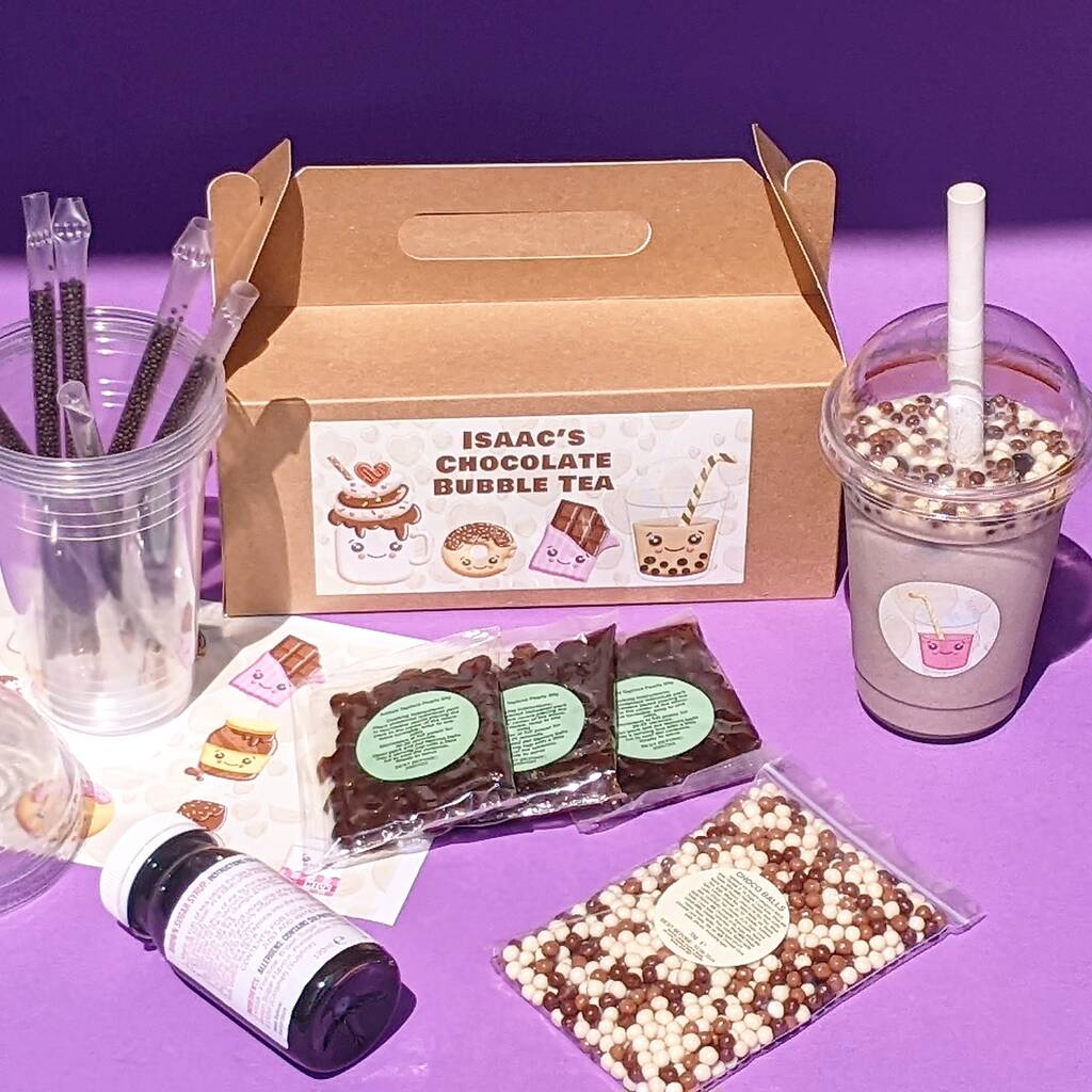 Personalised Chocolate Bubble Tea Kit MixPixie