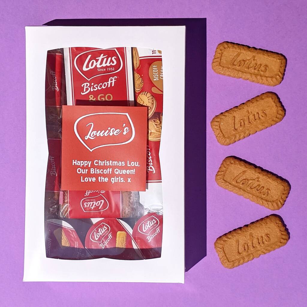 Limited Edition Personalised Lotus Biscoff Gift Box MixPixie