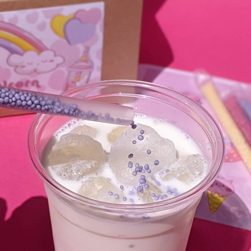 Personalised Unicorn Bubble Tea Kit MixPixie