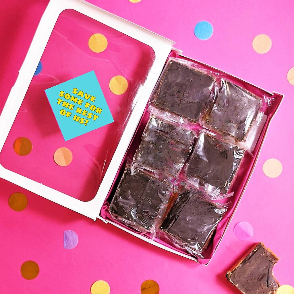 Personalised Father's Day Gooey Brownies Gift Box MixPixie