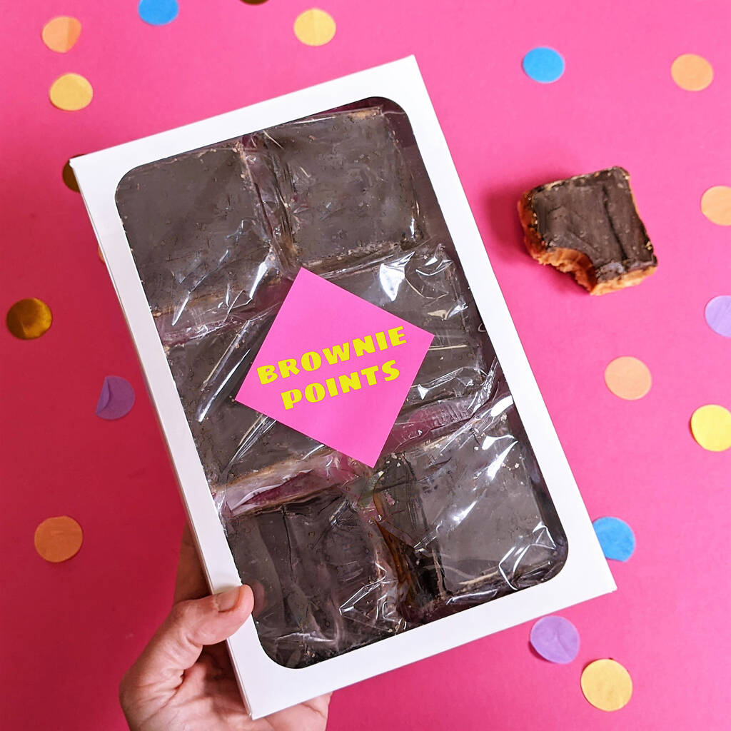 Personalised Thank You Gooey Brownies Gift Box MixPixie