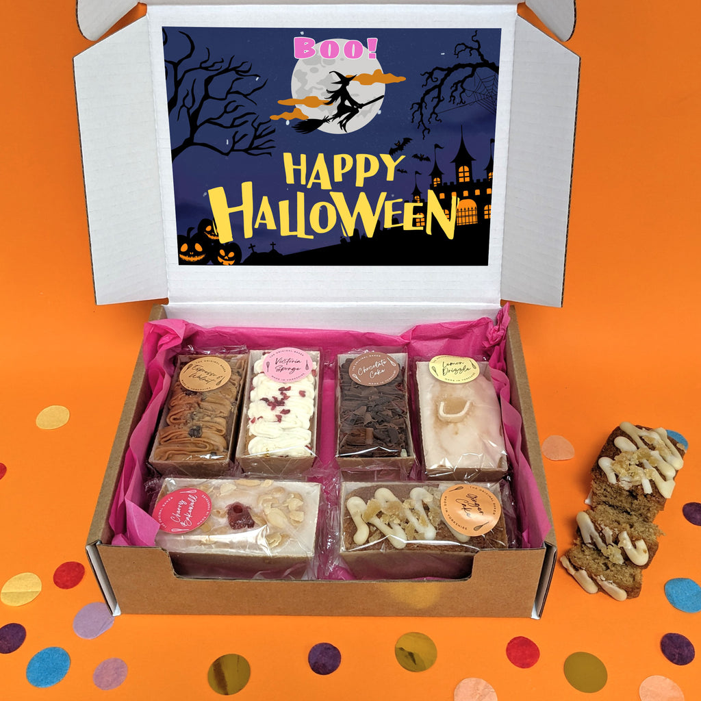 Halloween Six Mini Loaf Cakes Gift Box MixPixie