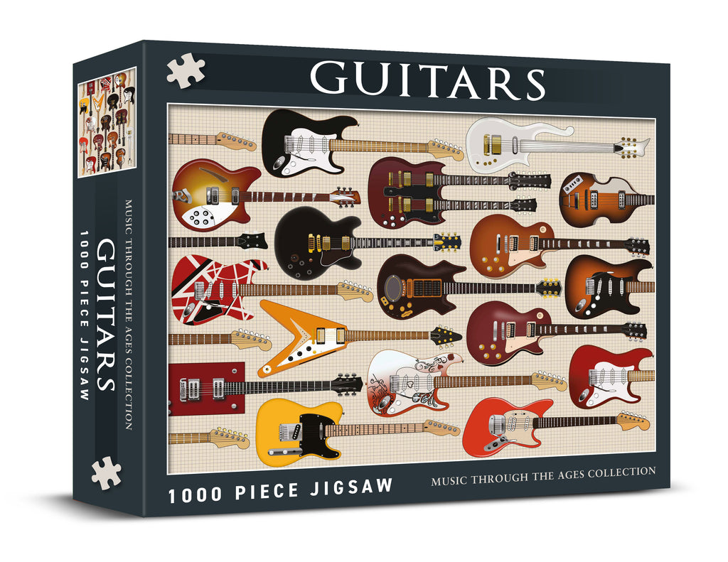 1000 Piece Iconic Guitars Puzzle MixPixie