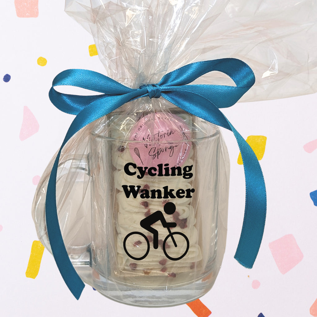 Funny Cycling Mug And Cake Gift MixPixie