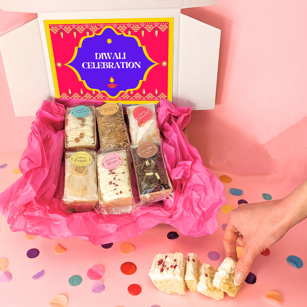 Diwali Six Mini Loaf Cake Gift Box MixPixie