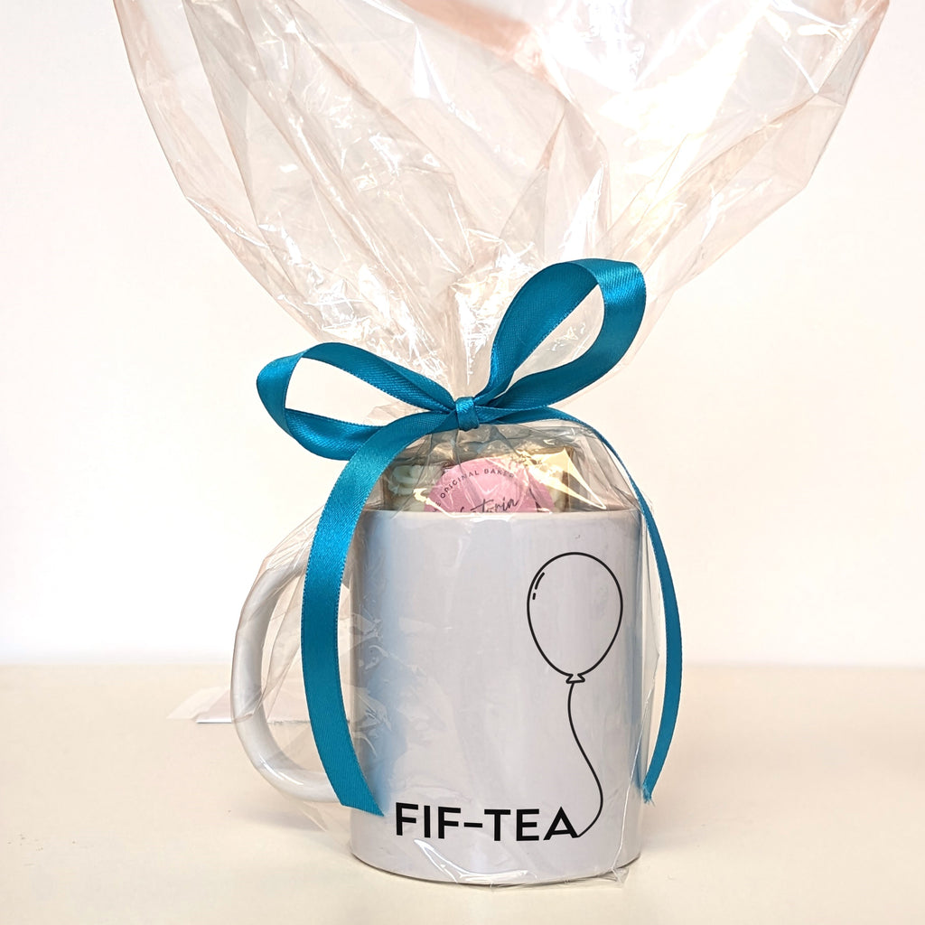 Personalised Milestone Birthday Tea Mugs And Cake MixPixie