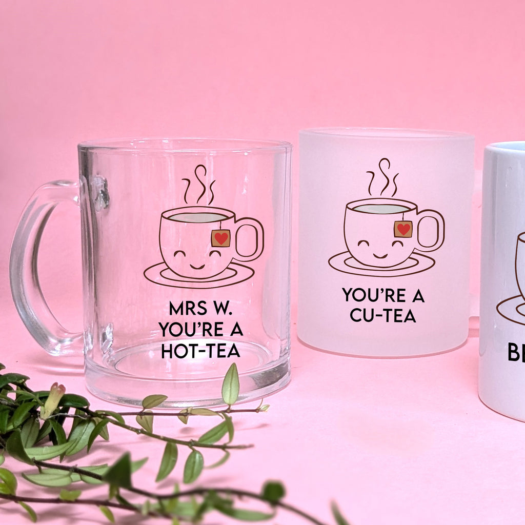 Personalised Funny Romantic Tea Mugs MixPixie