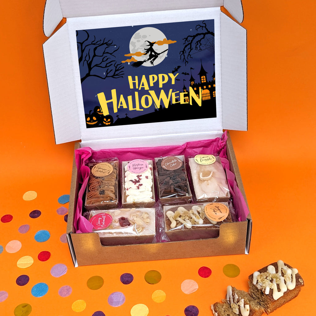 Halloween Six Mini Loaf Cakes Gift Box MixPixie