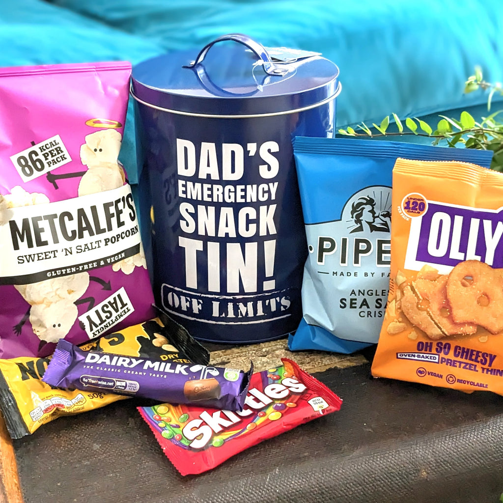 Father's Day Gift: Dad's Snack Tin MixPixie