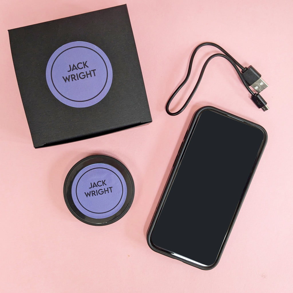 Personalised Any Text Wireless Phone Charger MixPixie