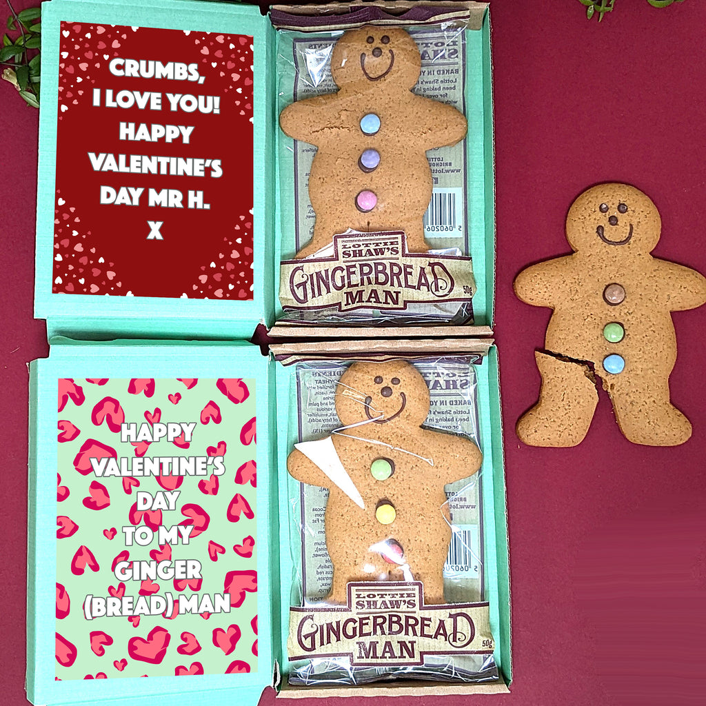 Personalised Gingerbread Man Valentines Letterbox Gift (Copy) MixPixie