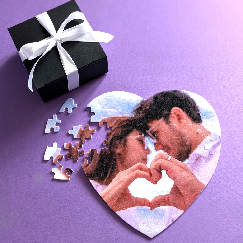 Personalised Any Photo Heart Shaped Jigsaw Puzzle MixPixie