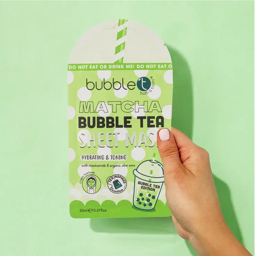 Bubble Tea Matcha Hydrating Sheet Face Mask MixPixie