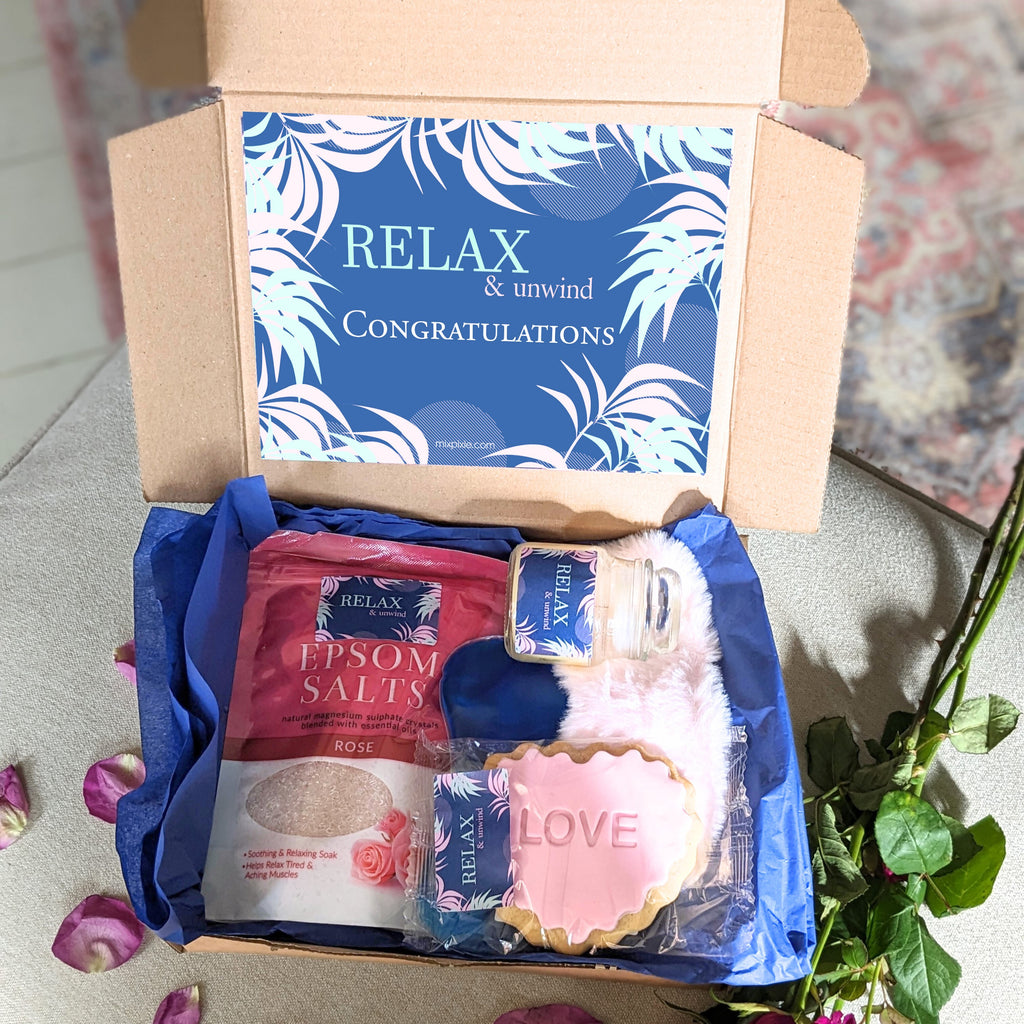Personalised Relax And Unwind Spa Pamper Hamper MixPixie