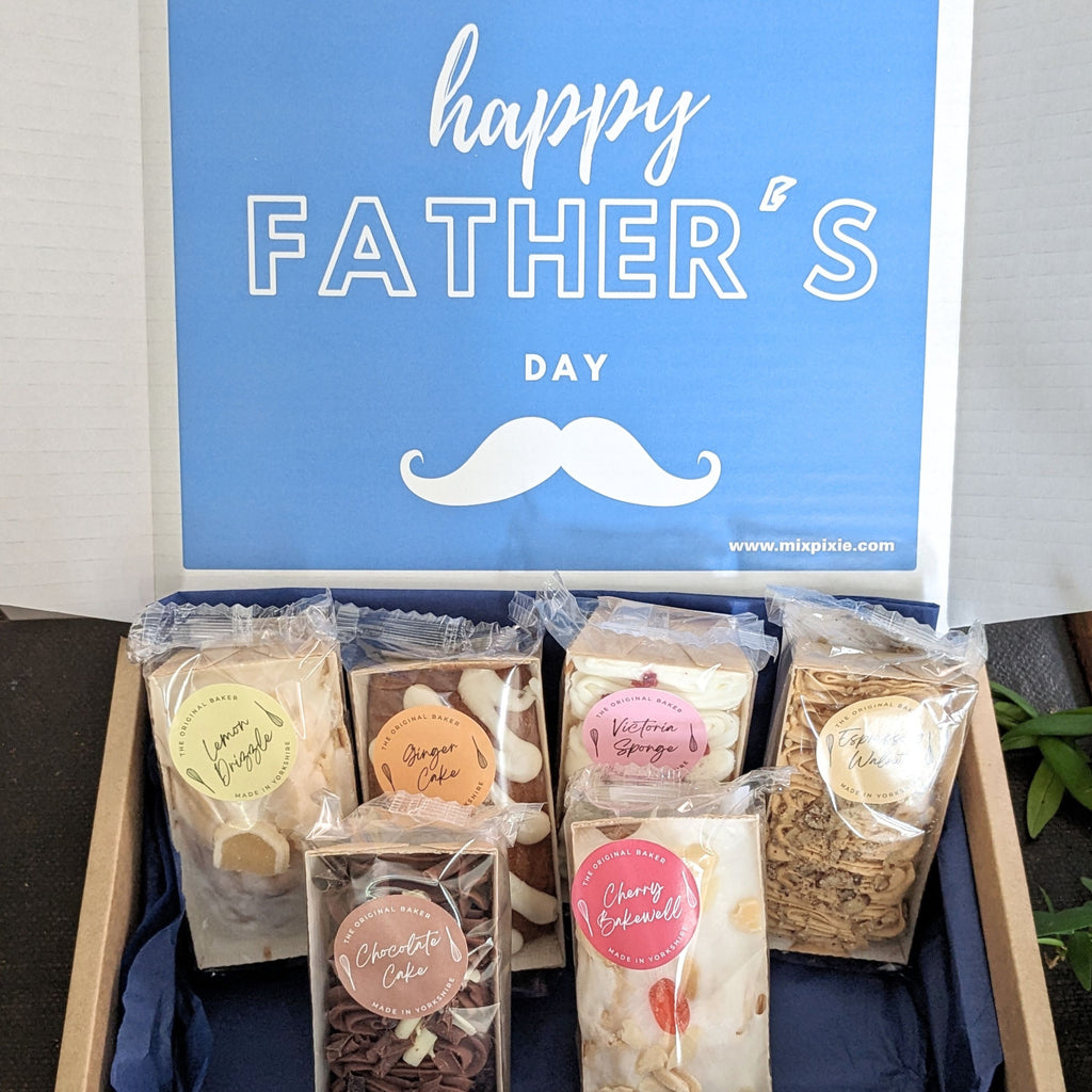 Father's Day Six Mini Loaf Cakes Gift Box MixPixie
