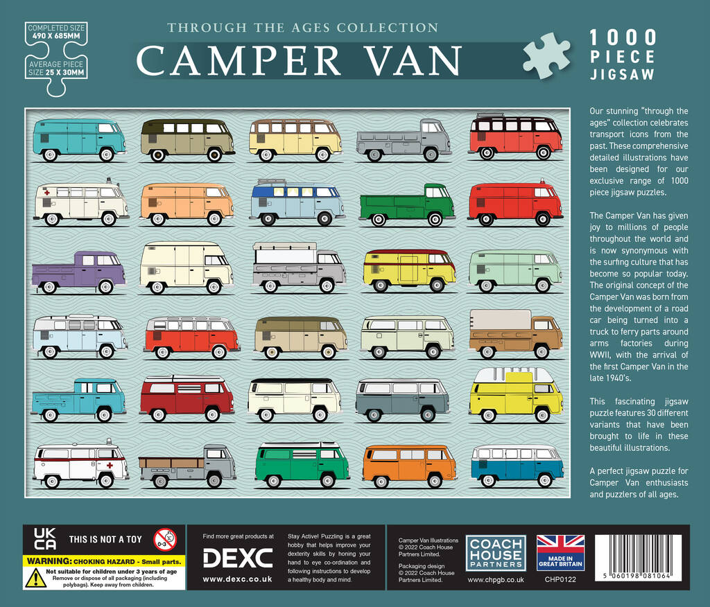 1000 Piece Iconic Campervan Puzzle MixPixie