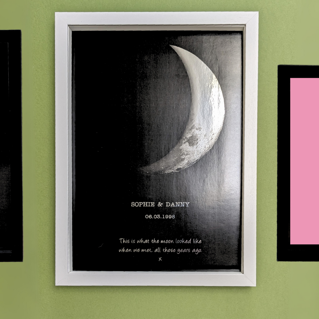 Personalised Metallic Moon Print MixPixie