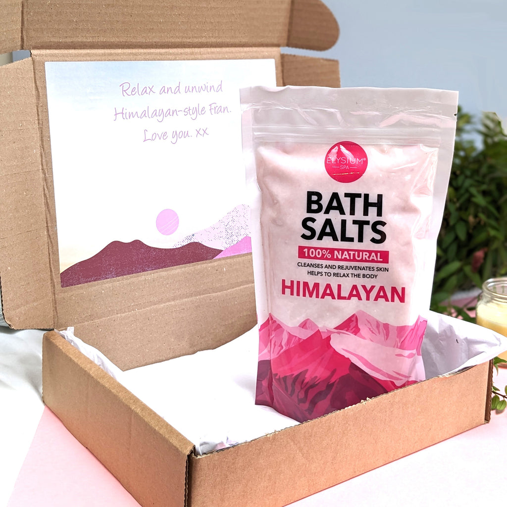 Personalised 100% Natural Himalayan Bath Salts Gift Box MixPixie