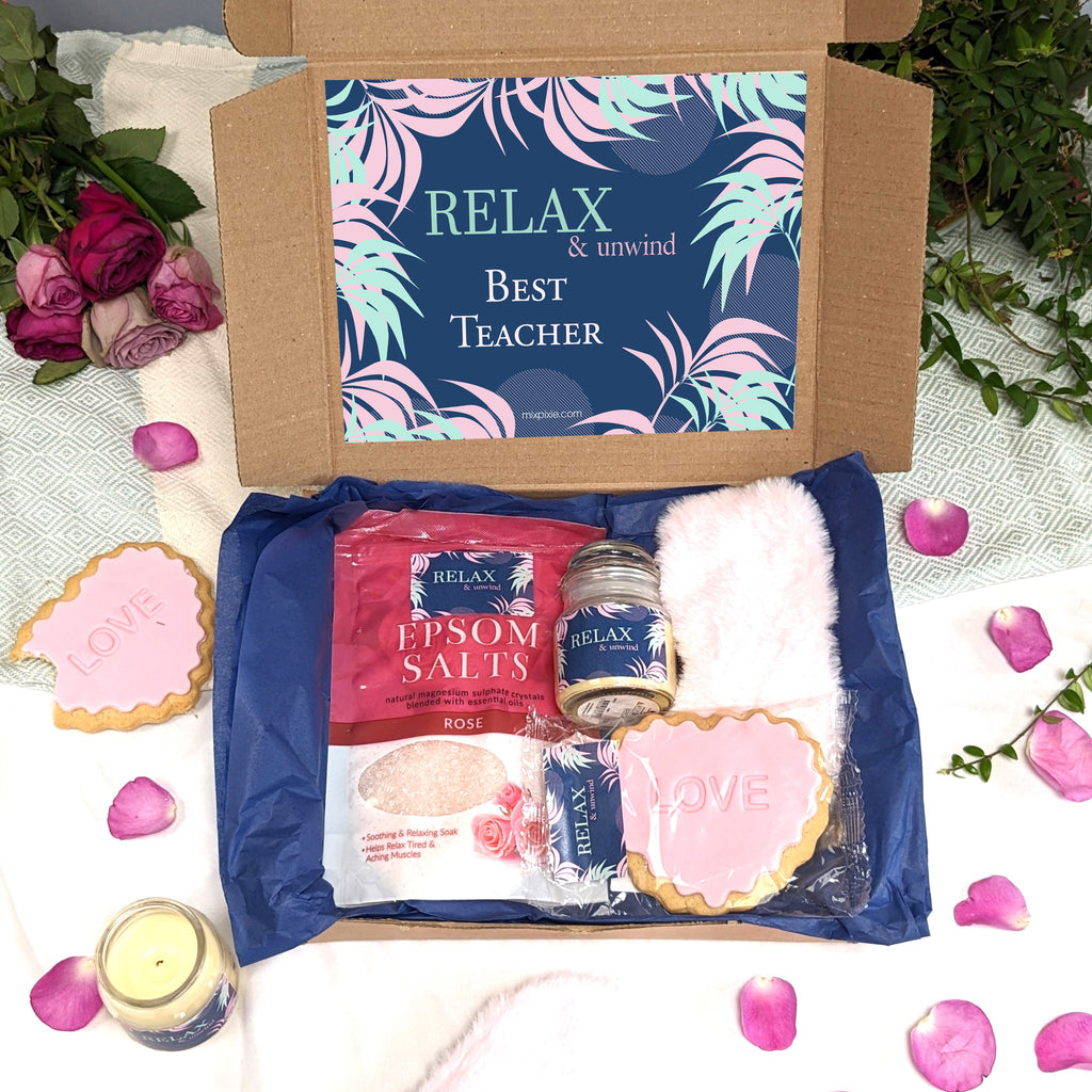 Personalised Relax And Unwind Spa Pamper Hamper MixPixie