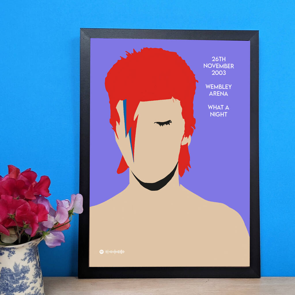 Personalised British Music Legends Artists Prints MixPixie