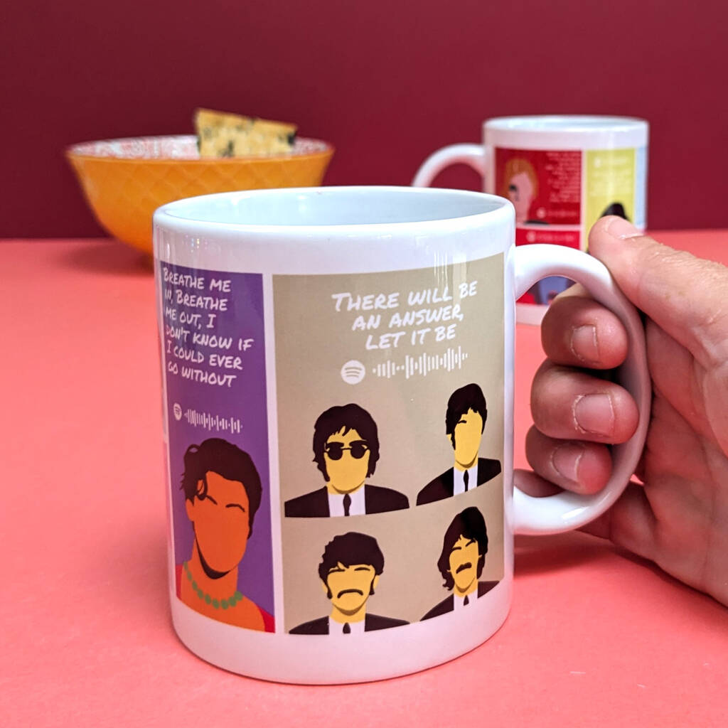 British Music Legends Born To Stand Out Mug MixPixie