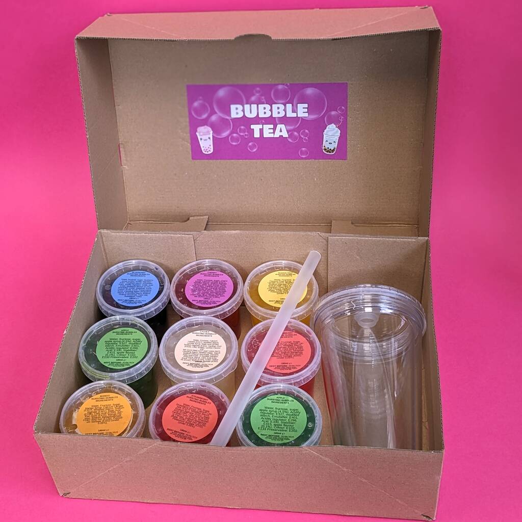 Bubble Tea Boba Box And Reusable Cup MixPixie