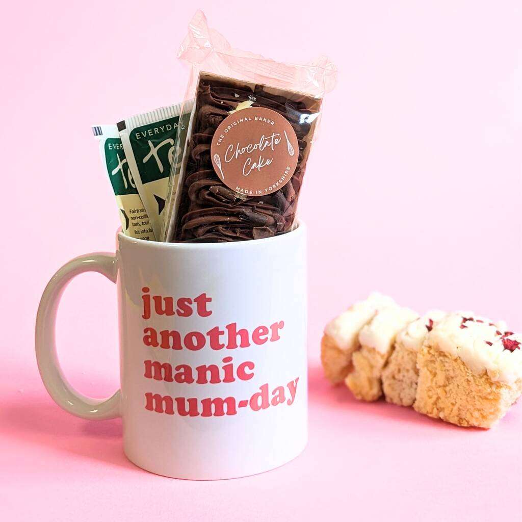 Manic Mum Day Mother's Day Mug, Cake And Tea MixPixie